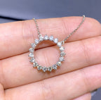 Diamond Circle of Love Diamond Pendant (etsy image id: 2799801793)