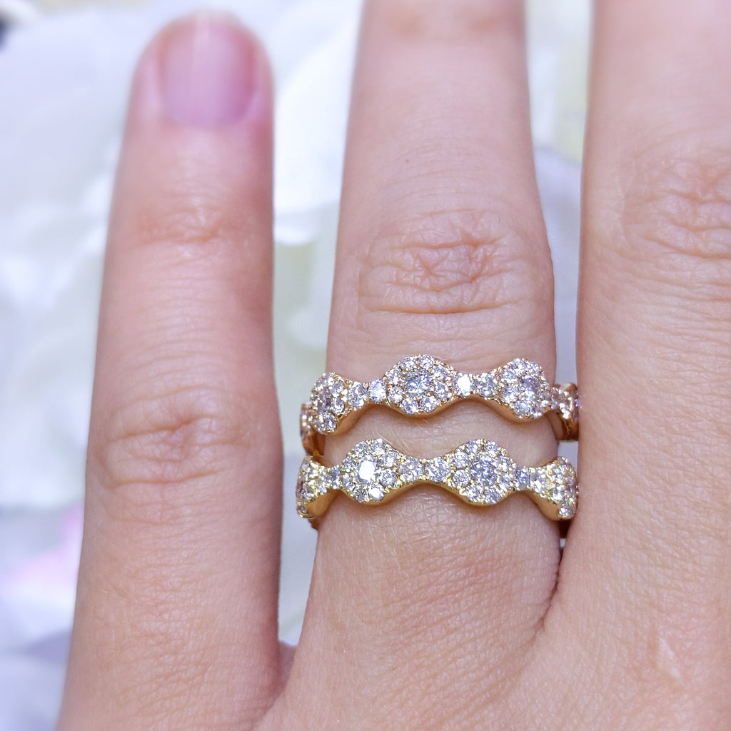1.00 CT Round Diamond Band Stackable Ring (etsy image id: 2818505211)