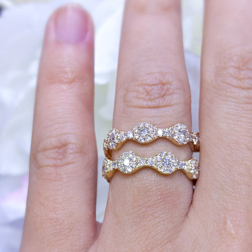 1.00 CT Round Diamond Band Stackable Ring (etsy image id: 2818505211)