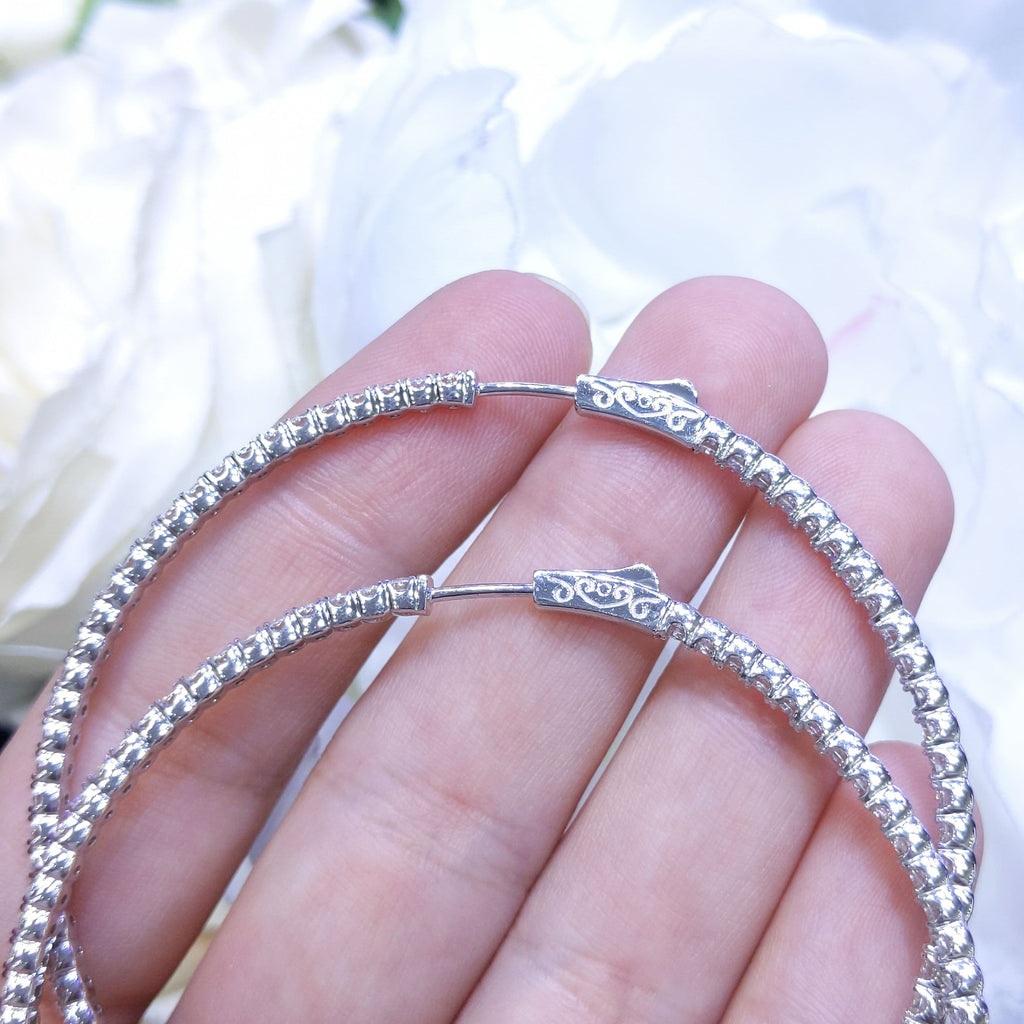 5.20CT Inside-Out Diamond Hoop Earrings (etsy image id: 2818550969)