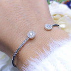 0.50CT Diamond Bangle in 18K White Gold (etsy image id: 2823950284)