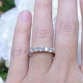 0.75 CT Round Diamond 14K White Gold Band (etsy image id: 2863996676)