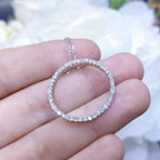 0.50ct Diamond Circle Pendant (etsy image id: 2914134887)