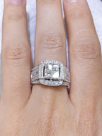 2.50CT Round and Princess Cut Diamond Statement Ring (etsy image id: 2983124516)
