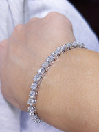 9.25CT Diamond Tennis Bracelet in 14K White Gold (etsy image id: 3030817819)