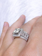 2.50CT Round and Princess Cut Diamond Statement Ring (etsy image id: 3030840845)
