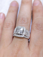 2.50CT Round and Princess Cut Diamond Statement Ring (etsy image id: 3030840885)