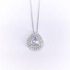 0.80CT Pear and Round Shaped Rose and Brilliant Cut Diamonds Pendant (etsy image id: 3107045807)