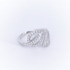 1.15CT Baguette and Round Diamonds Floral Statement Ring __etsy:3107889245
