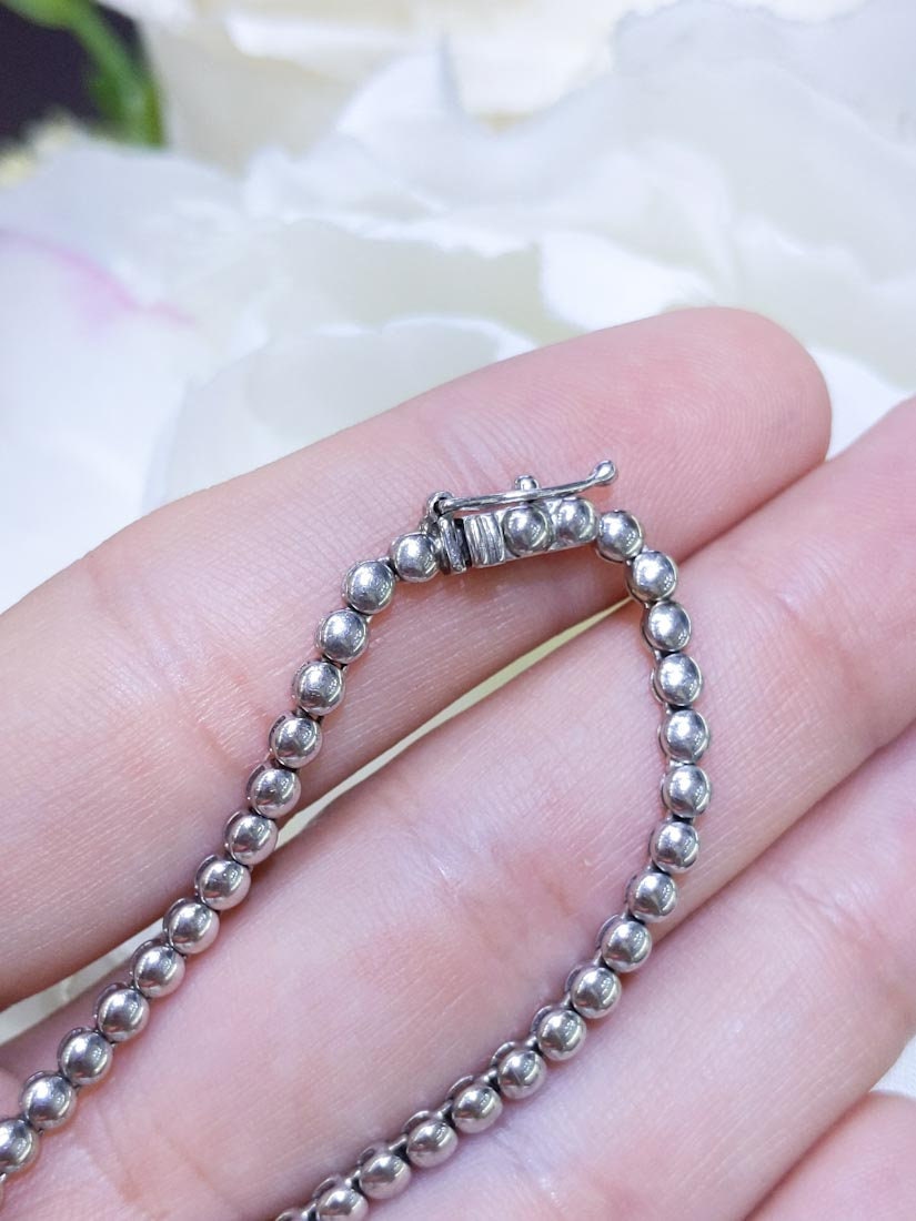 21.80ct Sapphire and Diamond Necklace in 14K White Gold (etsy image id: 3135450842)