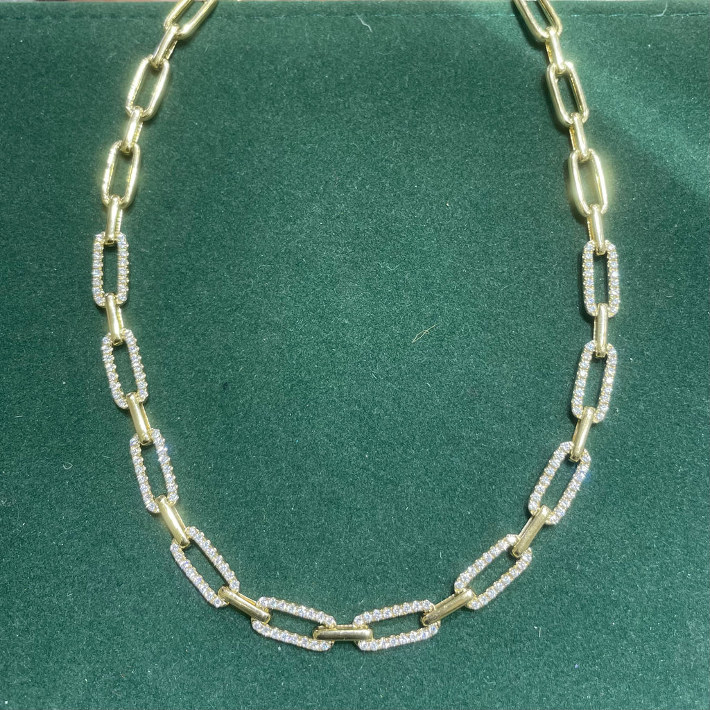 2.19ct Diamond Necklace set in 14kt Yellow Gold (etsy image id: 3717739120)