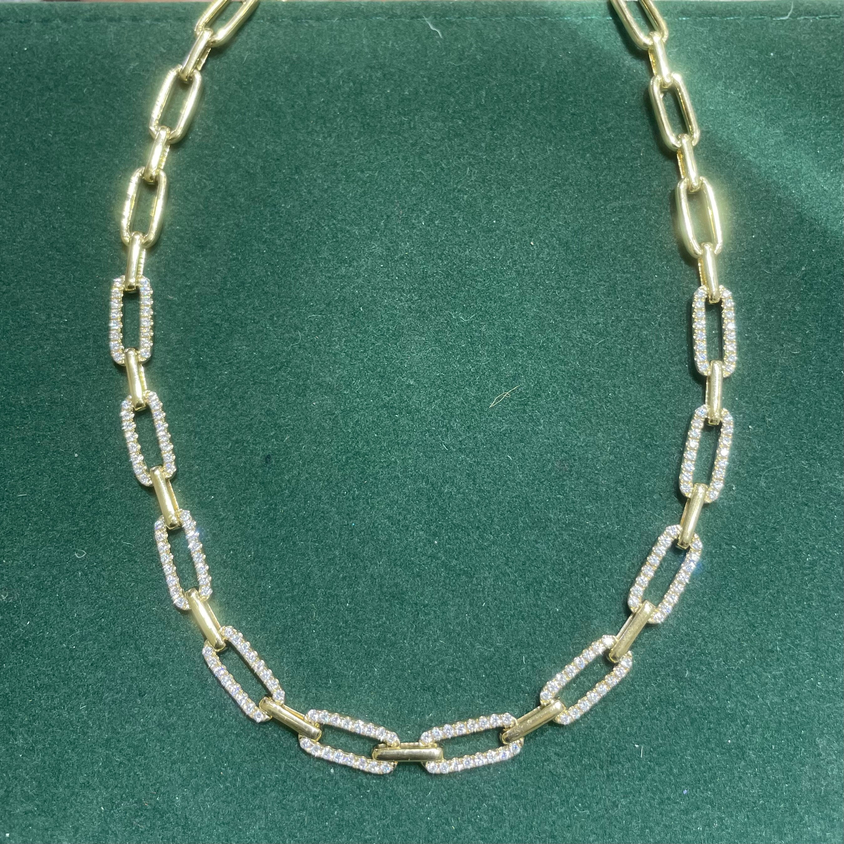 2.19ct Diamond Necklace set in 14kt Yellow Gold (etsy image id: 3717739120)