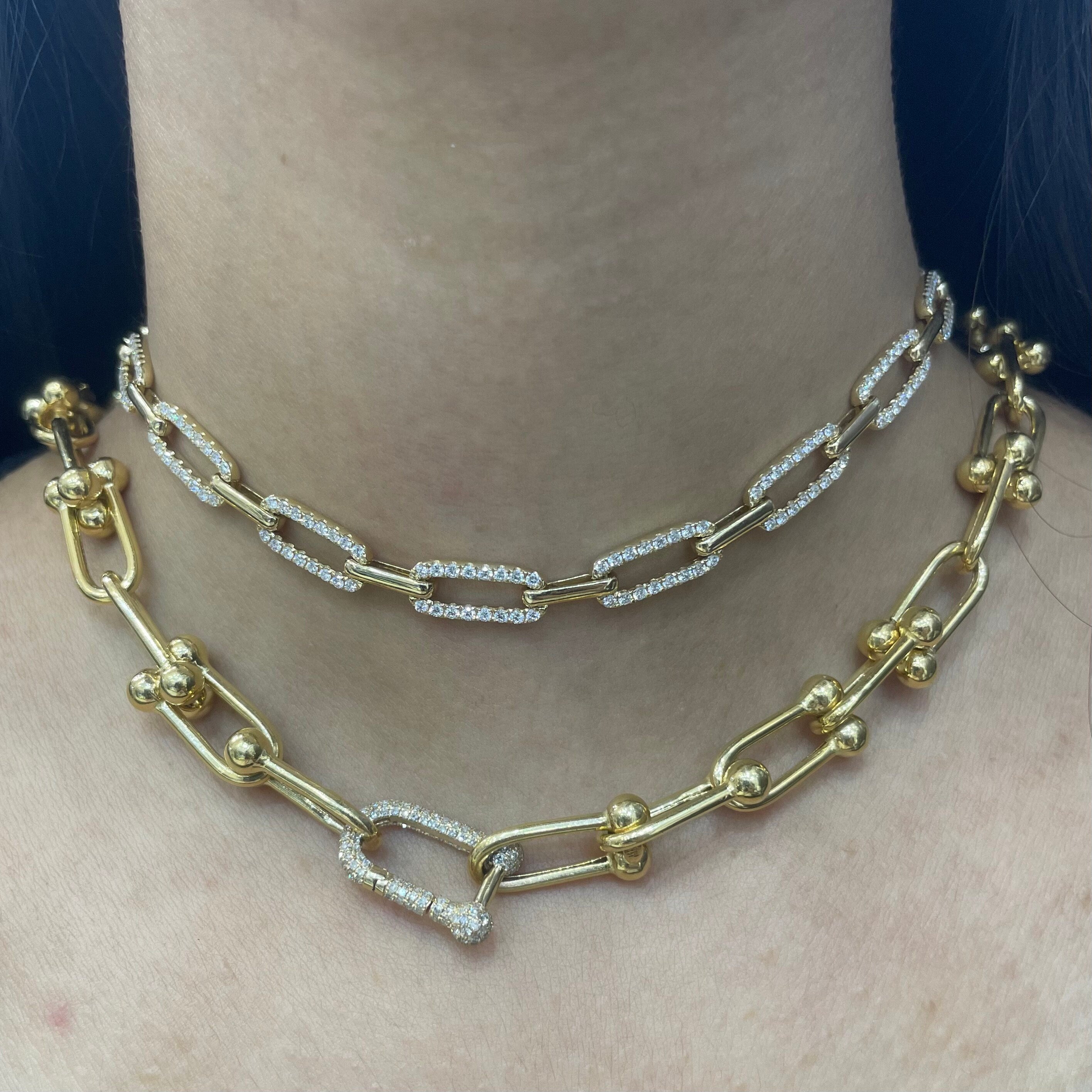 2.19ct Diamond Necklace set in 14kt Yellow Gold (etsy image id: 3717739172)