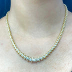 4.00ct Round Cut Diamond Tennis Necklace (etsy image id: 3817014987)