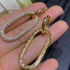 14K Yellow Gold Earrings with 3.86ct Diamonds (etsy image id: 4067999965)