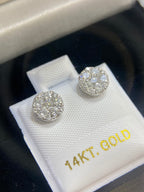 14K Diamond Earrings Studs 0.78ct  G color SI clarity T2T (etsy image id: 4084247558)