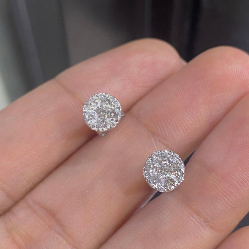 14K Diamond Earrings Studs 0.78ct  G color SI clarity T2T (etsy image id: 4131896069)