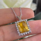 14K White Gold 3.27ct Citrine & 0.60ct Diamonds Pendent  COLRP025 ZTJ (etsy image id: 4206728376)
