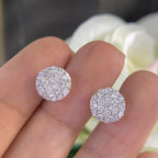 14K White Gold  1.10ct round cut diamonds studs. SIT __etsy:4235193327