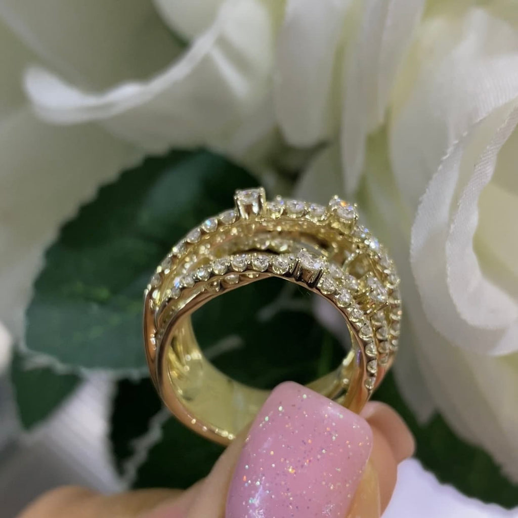 14K Yellow Gold 1.95ct Diamond ring DC-R11153-26 . ILTJ (etsy image id: 4467385467)