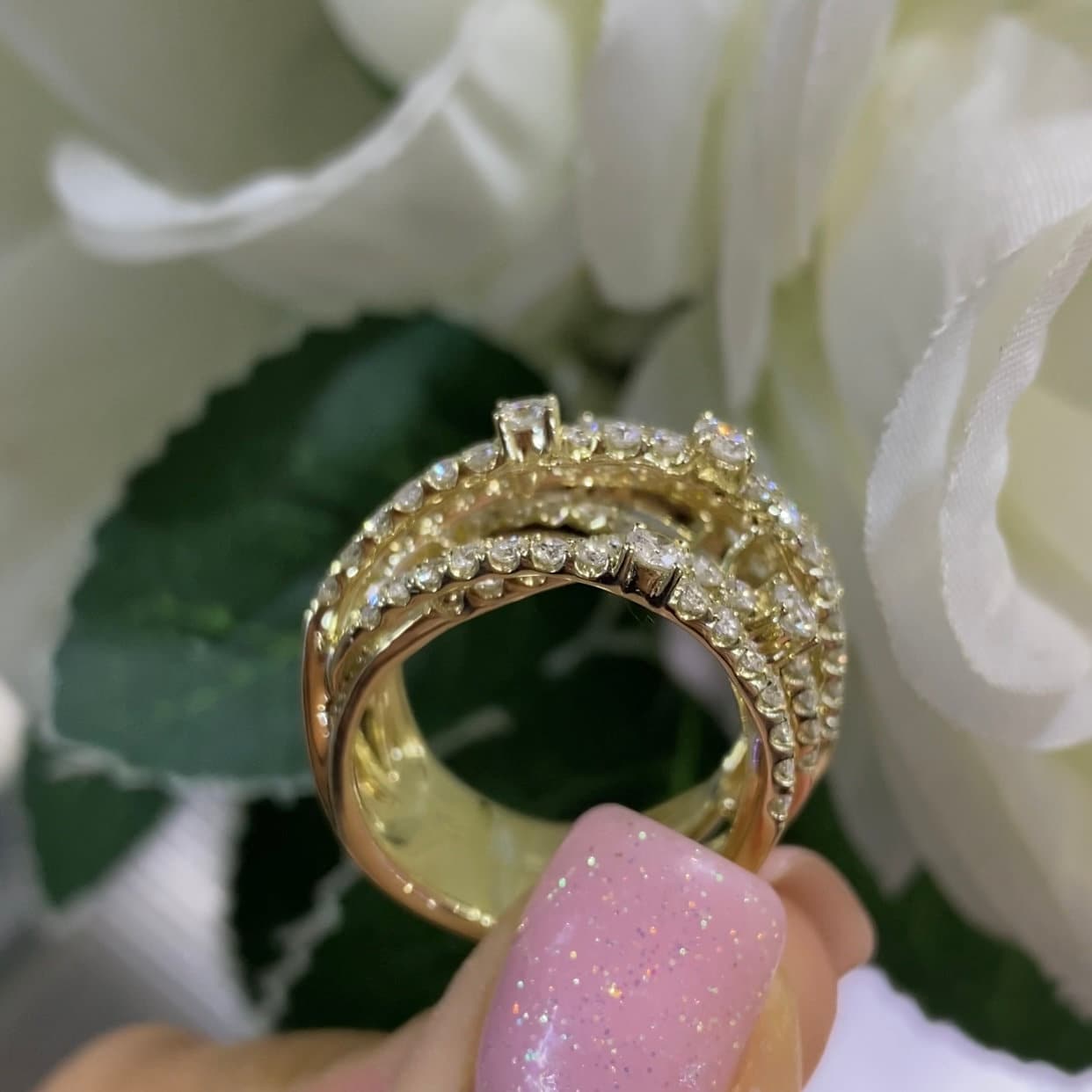 14K Yellow Gold 1.95ct Diamond ring DC-R11153-26 . ILTJ (etsy image id: 4467385467)