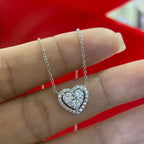 14K White Gold 0.66ct Heart Diamond Pendant (etsy image id: 4519357420)