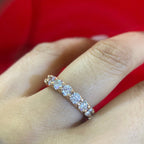 14K Rose Gold Eternity Band with 3.25ct in Diamonds __etsy:4529278470