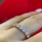 14K Rose Gold Eternity Band with 3.25ct in Diamonds __etsy:4529280050