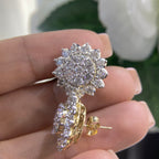 14K Yellow Gold 3.50ct Diamond Earrings (etsy image id: 4557028635)