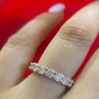 14K Rose Gold Eternity Band with 3.25ct in Diamonds __etsy:4576662919