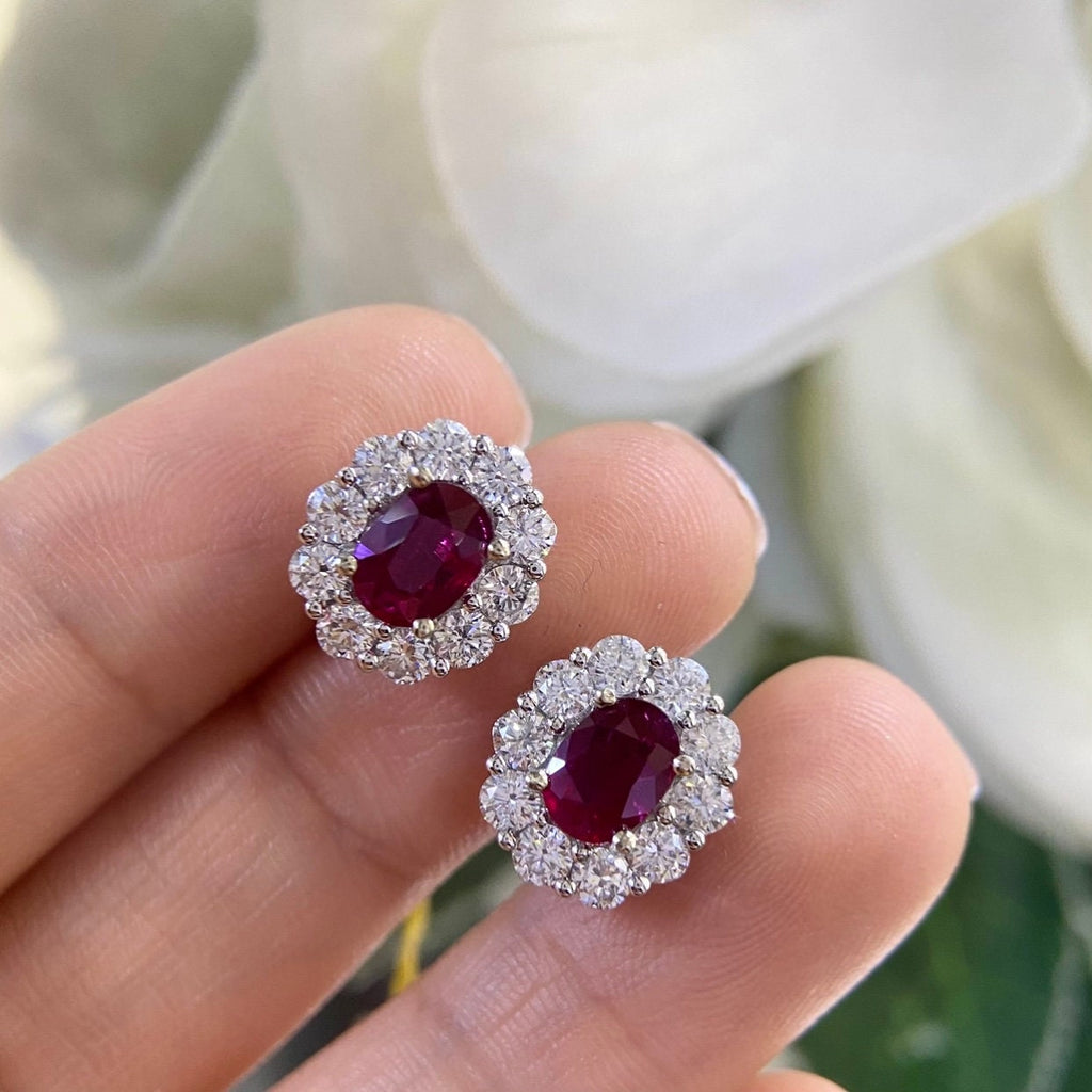 14K White Gold 2.00ct Natural Rubies with 2.00ct in Diamonds. (etsy image id: 4791951512)