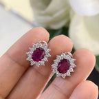 14K White Gold 3.63ct Ruby with 1.20ct in Diamonds. RDER048 IJJJ (etsy image id: 4792001468)