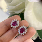 14K White Gold 3.63ct Ruby with 1.20ct in Diamonds. RDER048 IJJJ (etsy image id: 4840246667)