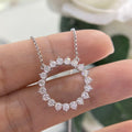 PJNP4519 Circle of Love 14K White Gold 1.20ct Round White Diamond Pendent (etsy image id: 4878434259)