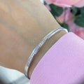 14K White Gold Bangle with 1.15ct in Natural Diamonds DB0061 INJJ (etsy image id: 4892293804)