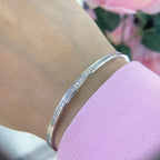 14K White Gold Bangle with 1.15ct in Natural Diamonds DB0061 INJJ (etsy image id: 4892293804)
