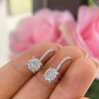 14K White Gold Earrings 0.77ct Diamonds. PJE406-019N ITGT (etsy image id: 4961146980)