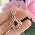 18K Rose Gold 2.27CT Natural Ruby Pendant with 1.82ct in Diamonds __etsy:4968270235