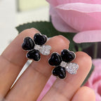 18K Flower Style 0.60ct Natural Diamonds Earrings. LN352BY TGT (etsy image id: 5007466194)