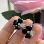 18K Flower Style 0.60ct Natural Diamonds Earrings. LN352BY TGT (etsy image id: 5007483278)