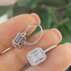 14K White Gold Earrings 1.62ct in Diamonds. PJE49660 ITGT (etsy image id: 5009399051)