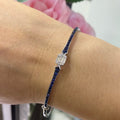 14K White Gold Bracelet with  0.85ct Sapphires and 0.26ct in Diamonds. DCB14418-2 (etsy image id: 5025015868)