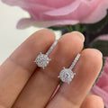 14K White Gold Earrings with 0.77ct in Diamonds. (etsy image id: 5318090593)