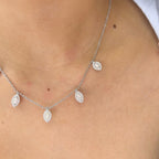 18K White Gold Necklace with 2.23ct Natural Diamonds TN2311-3 (etsy image id: 5336742453)