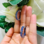 18k White gold Sapphire Earrings (etsy image id: 5369495496)