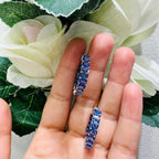 18k White gold Sapphire Earrings (etsy image id: 5417661523)