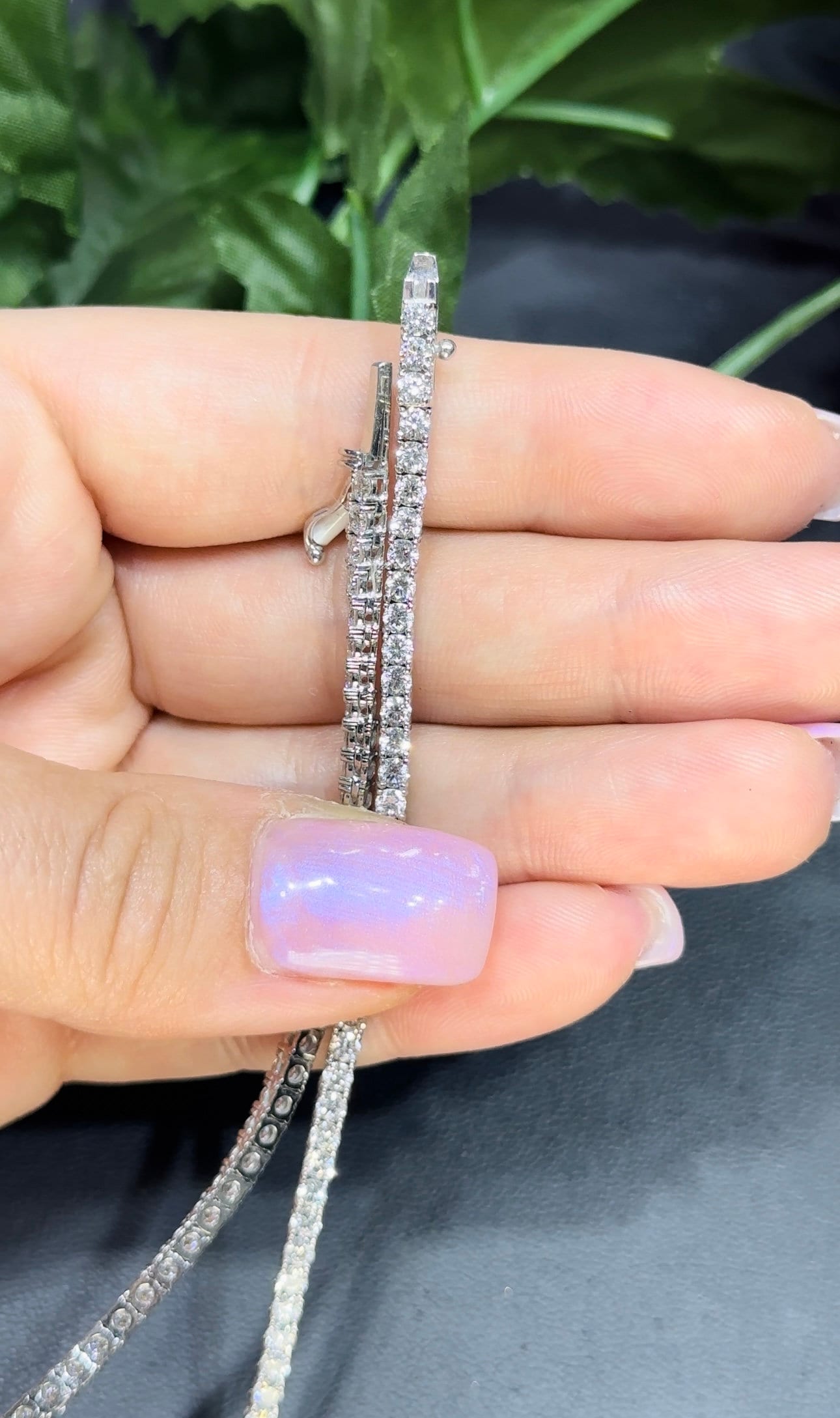 14kt Diamond Tennis  Necklace (etsy image id: 5419251518)