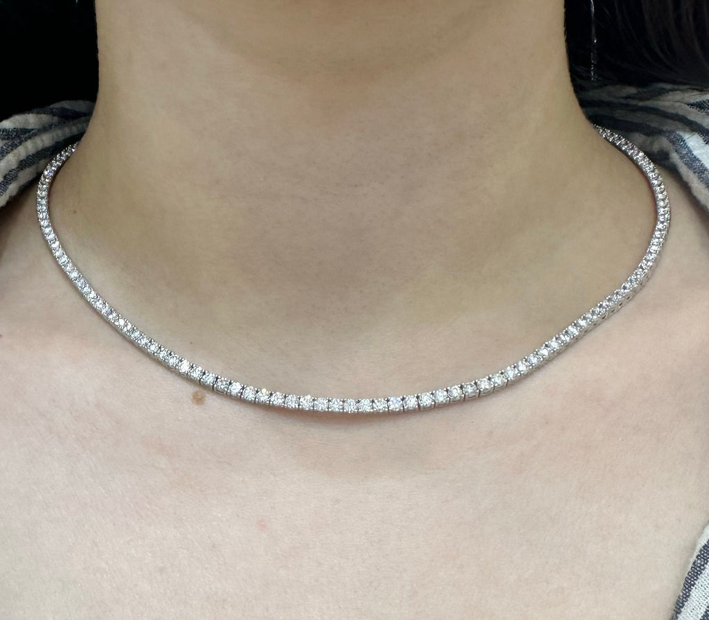 14kt Diamond Tennis  Necklace (etsy image id: 5419722778)