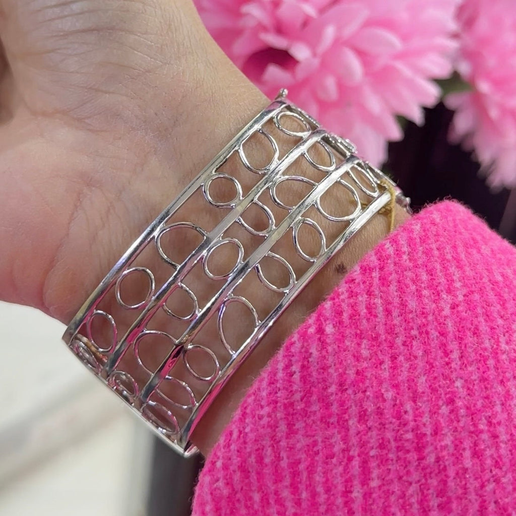 18K White and Yellow Gold Diamond Bangle with 11.42ct Diamond , VS2- SI. (etsy image id: 5631177045)