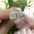 Elegant 14kt Yellow Gold Ring with Round and Baguette Natural Diamonds (etsy image id: 5663572458)
